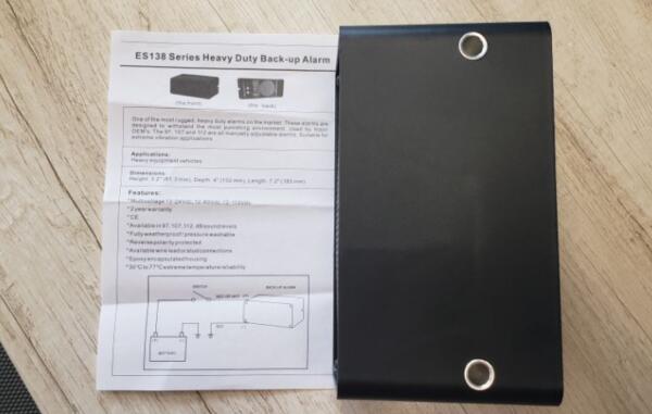 Reverse Alarm with Mine Light