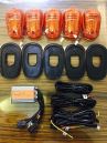 Amber Lens Truck Cab Roof LED Lamps Set