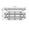 Slim And Durable Police Amulance LED Light Bar For Emergency Vehilce Industrial Use