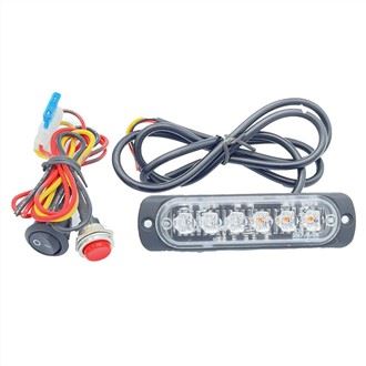 Ultratyndt 18W LED Hazard Strobe-lys