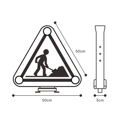 LED Rechargeable Warning Triangle