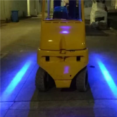 High-Power LED Forklight Warning Lamp Red/Blue Square Safety Light For Warehouse Vehicle