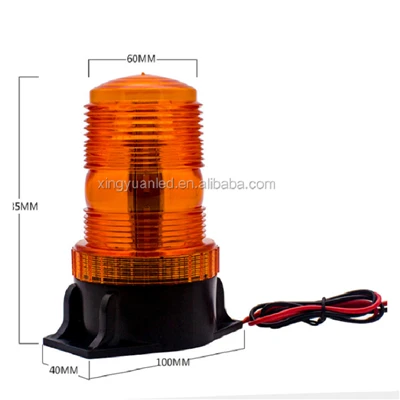 Nyeste ECE R10 Certified Amber LED roterende fyr - 360 Grad Safety Alert Light for Industrial Vehicles